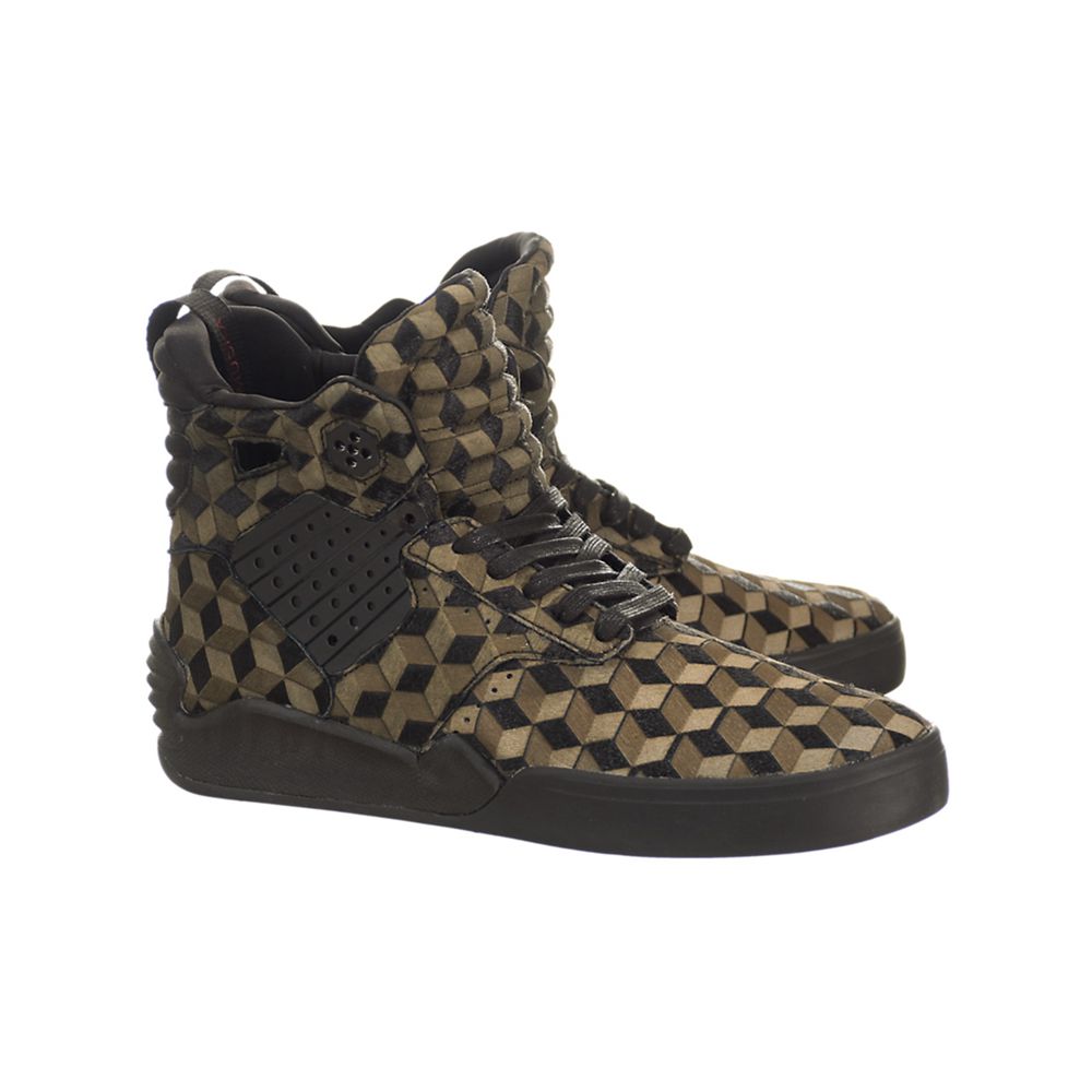 Baskets Montantes Supra SkyTop IV Vert Olive Drab/Black-Black Homme | SZQ-63449864